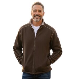 KÜHL Alfpaca Brown Fleece Coat Men’s XXL – Hiking Camping Outdoor